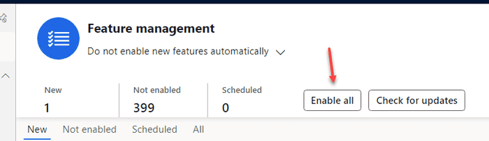 Feature management