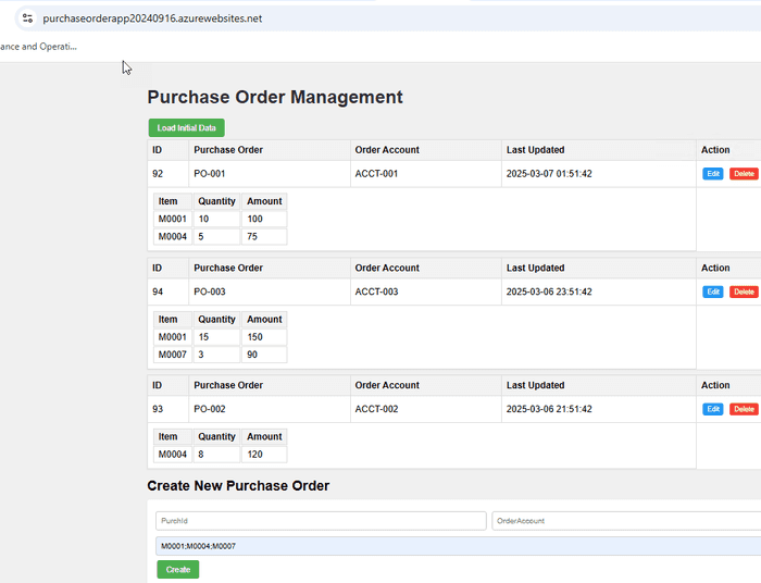 Purchase Order Management App