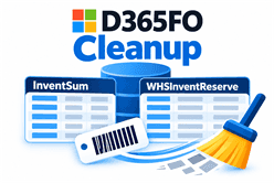 Why the D365FO on-hand cleanup doesn't delete closed license plates, and how to fix it