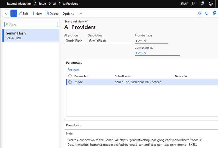 AIProvider setup