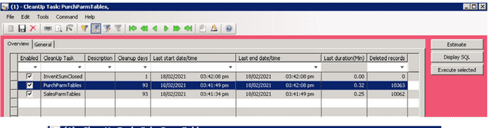 Database Cleanup Form