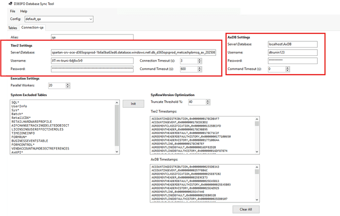 Configuration Window